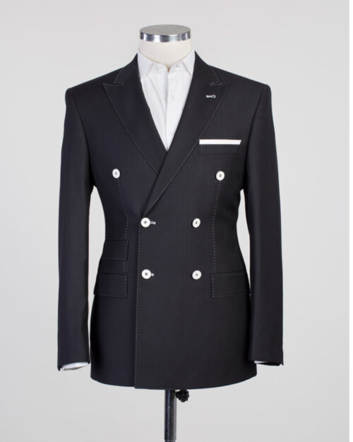 Fashuné Moncton Black Double Breasted Suit