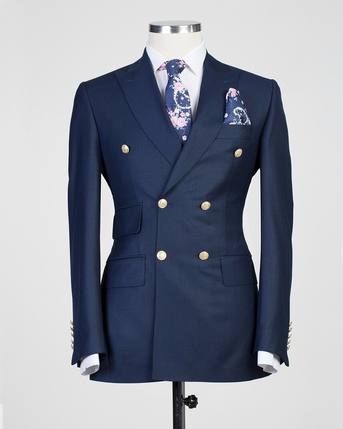Fashuné Classic Oxford Double Breasted Suit - FASHUNE