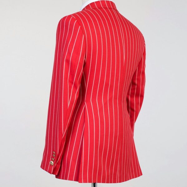 Fashuné Hazleton Red Striped Double Breasted Suit