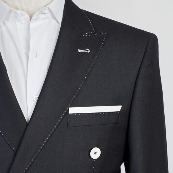 Fashuné Moncton Black Double Breasted Suit