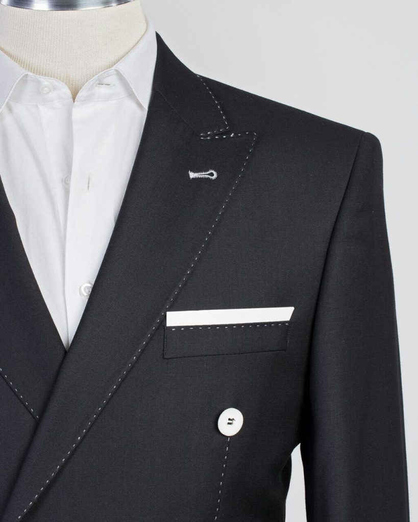 Fashuné Moncton Black Double Breasted Suit - FASHUNE