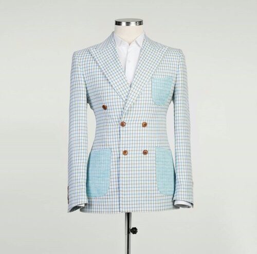 Fashuné Blue Cruise Double Breasted Suit