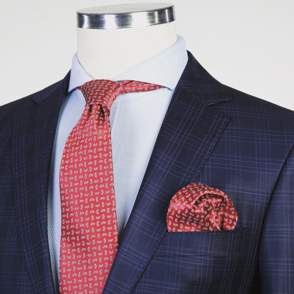 Fashuné Classic Ivory Checkered Suit
