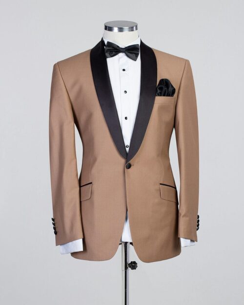 Fashuné Classic Khaki Brown Tuxedo