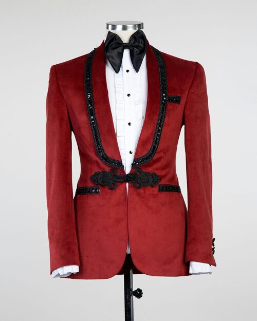 Fashuné Luxury Burgundy Ferré Tuxedo