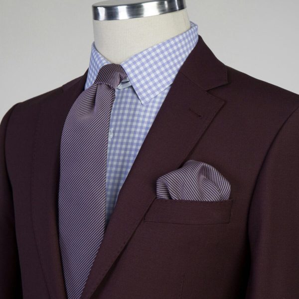 Fashuné Classic Wellington Burgundy Suit