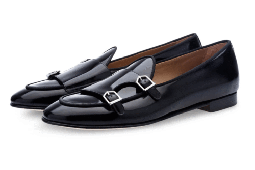 TANGERINE 7 BRUSHED BLACK BELGIAN LOAFERS