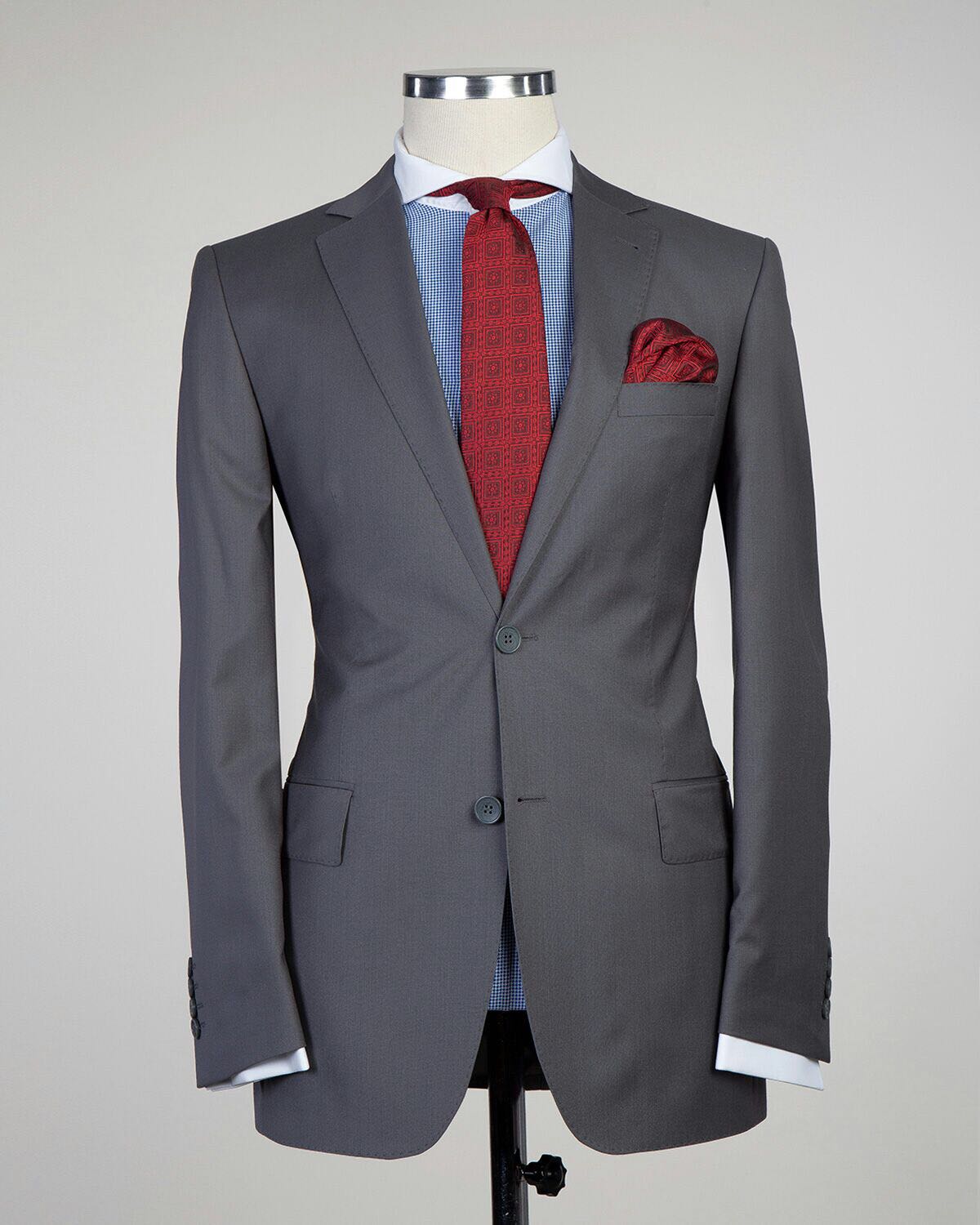 Fashuné Classic Wellington Dark Grey Suit - FASHUNE