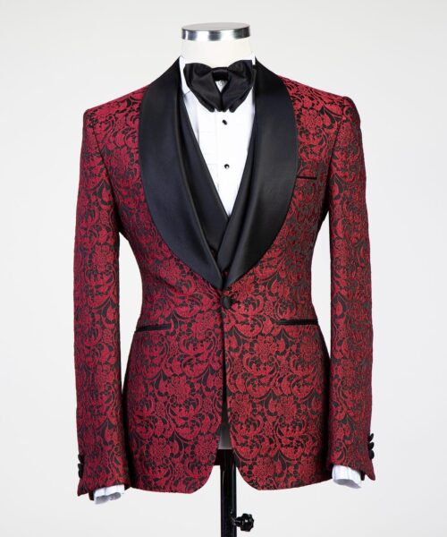 Fashuné Luxury Bordeaux Tuxedo