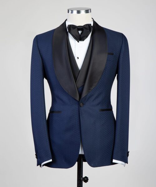 Fashuné Luxury Blue Moretti Tuxedo