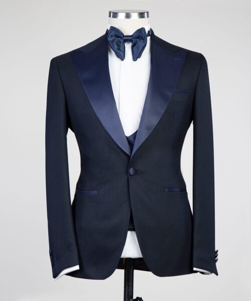 Fashuné Luxury Palazo Navy Blue Tuxedo