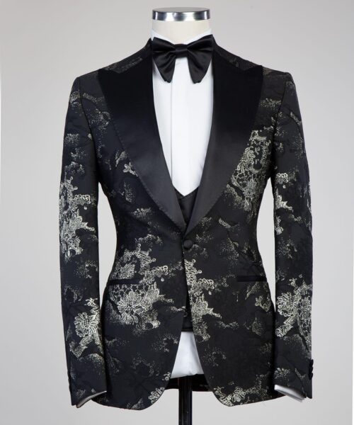Fashuné Luxury Satin Jacquard Tuxedo
