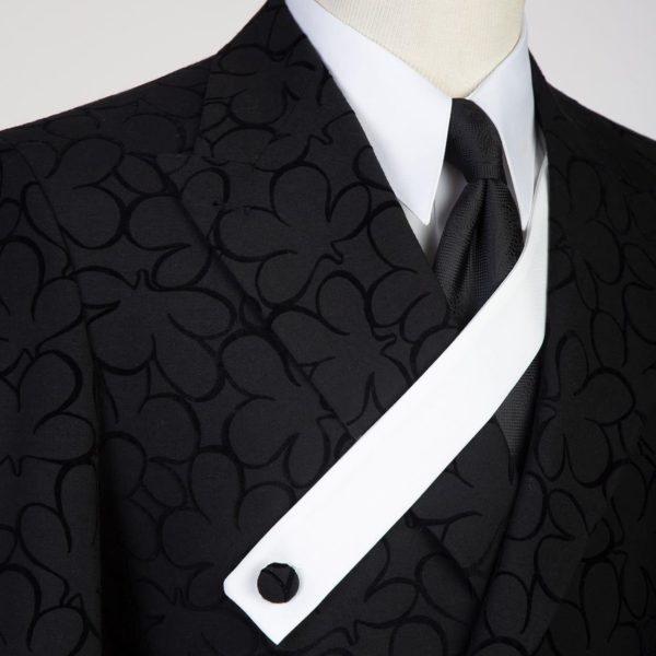 Fashuné Two-Tone Black Nappa Suit