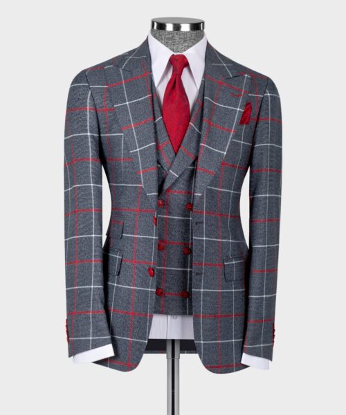 Fashuné Luciano Plaid Suit